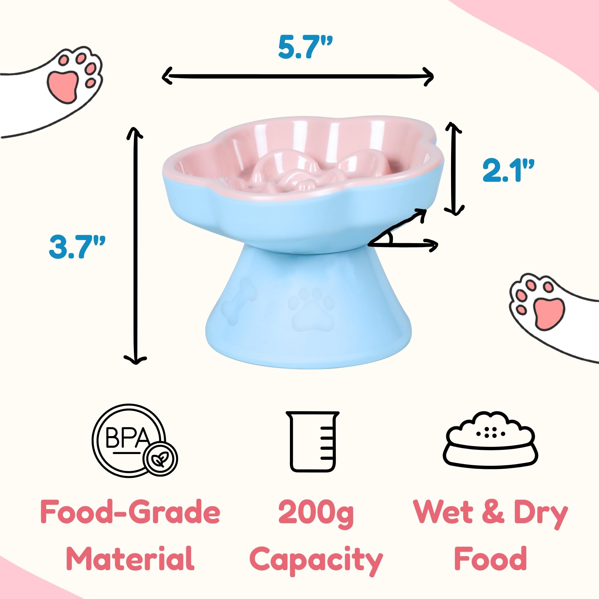 Tafelf uso elevado y plano, ofrece flexibilidad para comer cómodo.