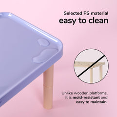 Tafit plataforma para hámster con diseño seguro y borde redondeado.