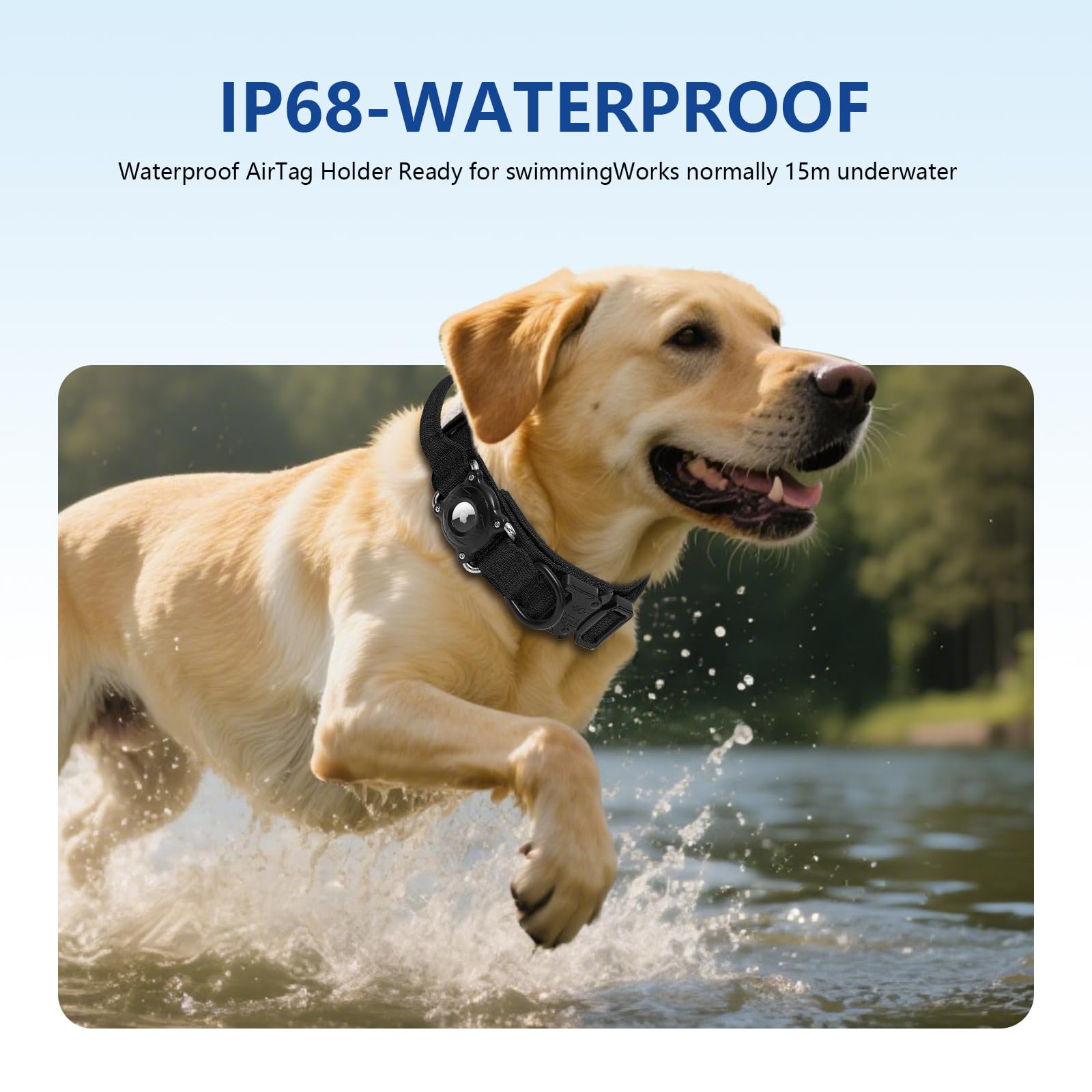 Taghelp caja resistente a agua y polvo para collar con AirTag.