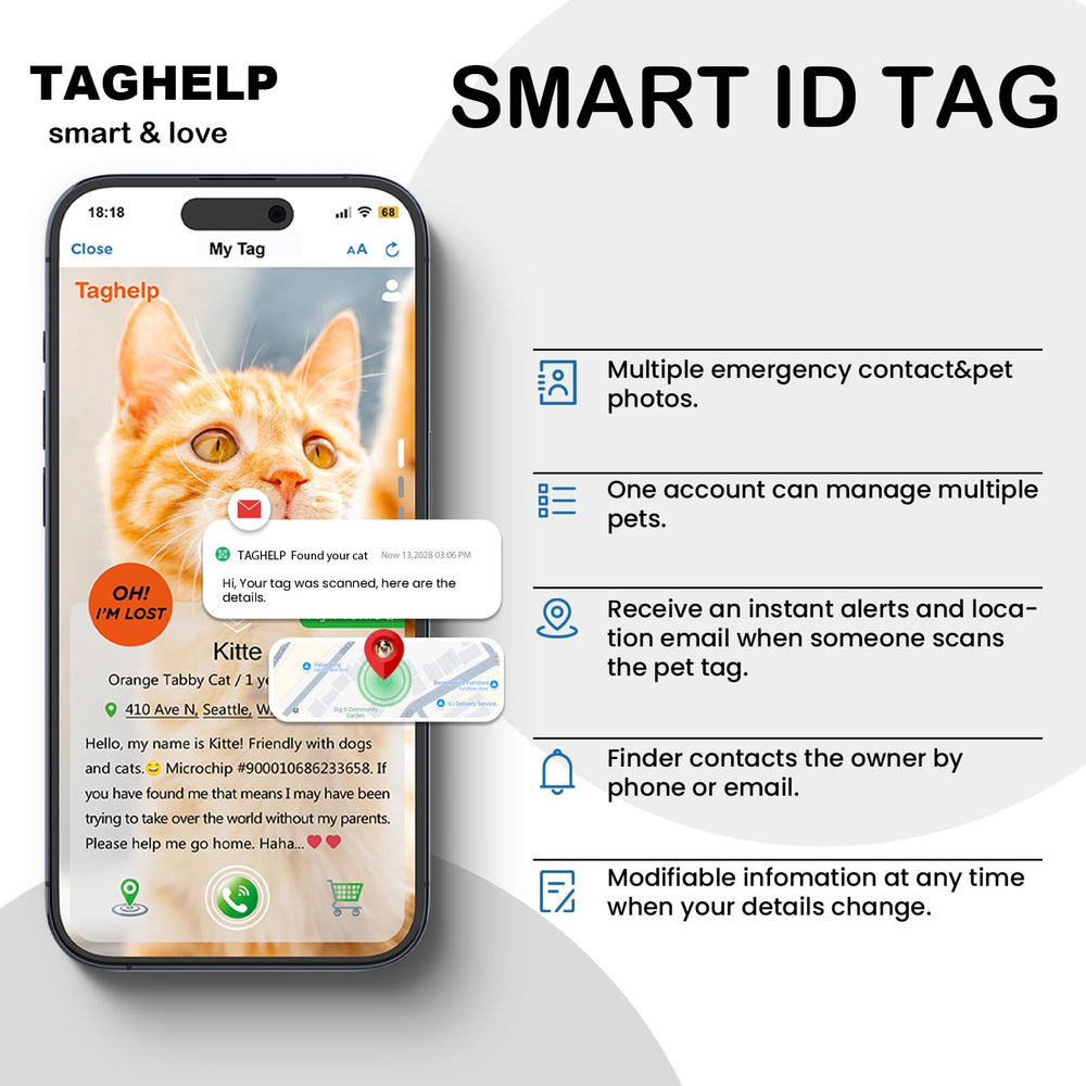 Acabado rosa y detalles Taghelp para estilo y visibilidad