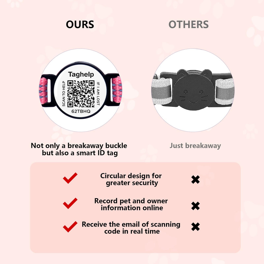 Taghelp collar para gato con AirTag banda elástica y seguridad adicional