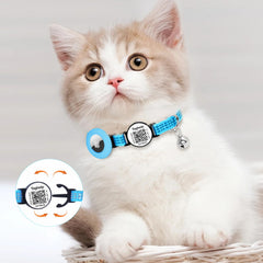 Taghelp collar para gato con AirTag y código QR para emergencias
