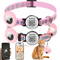Taghelp collar gato estuche silicona para AirTag protección ligera