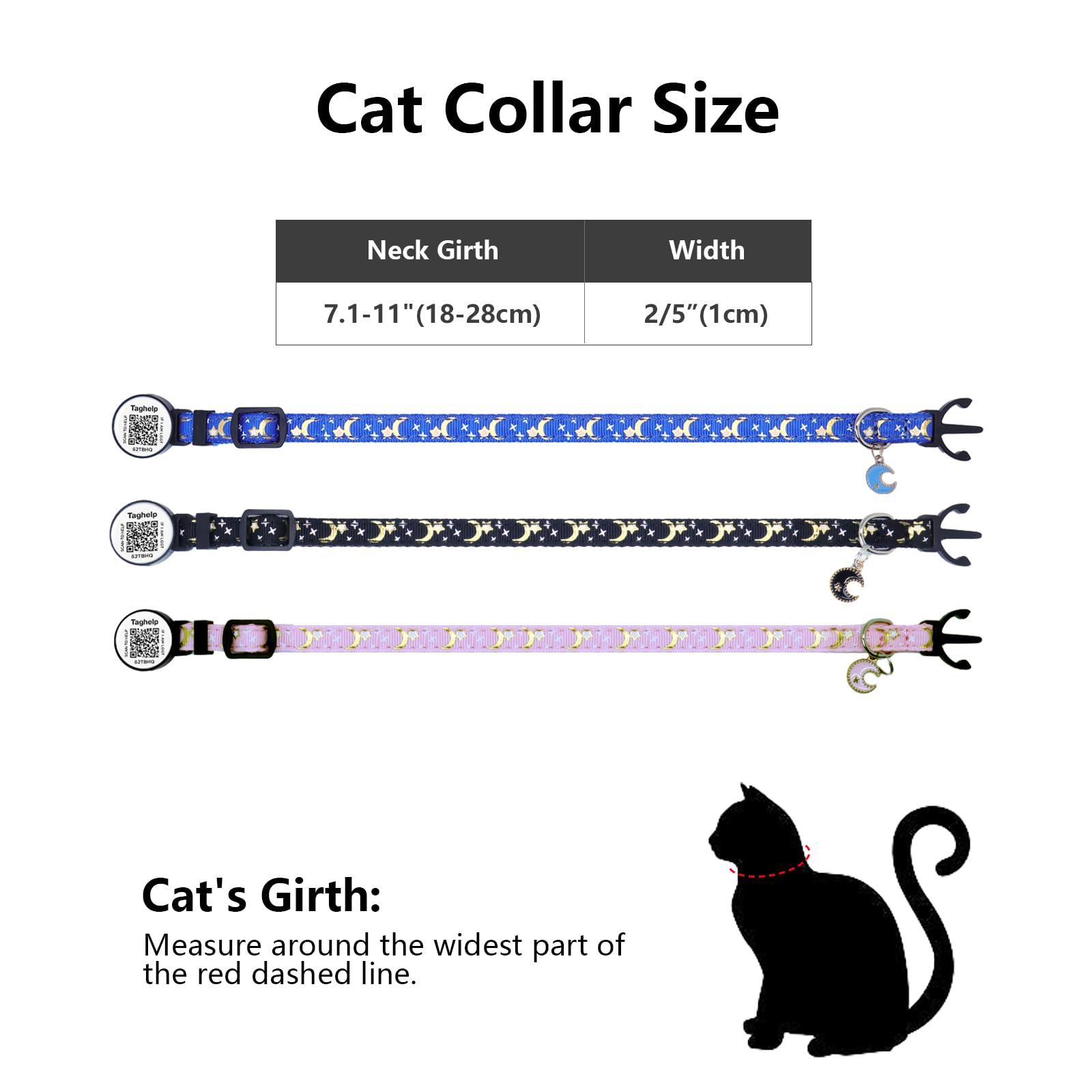 Ajuste cómodo y adaptable para varios cuellos de gato.