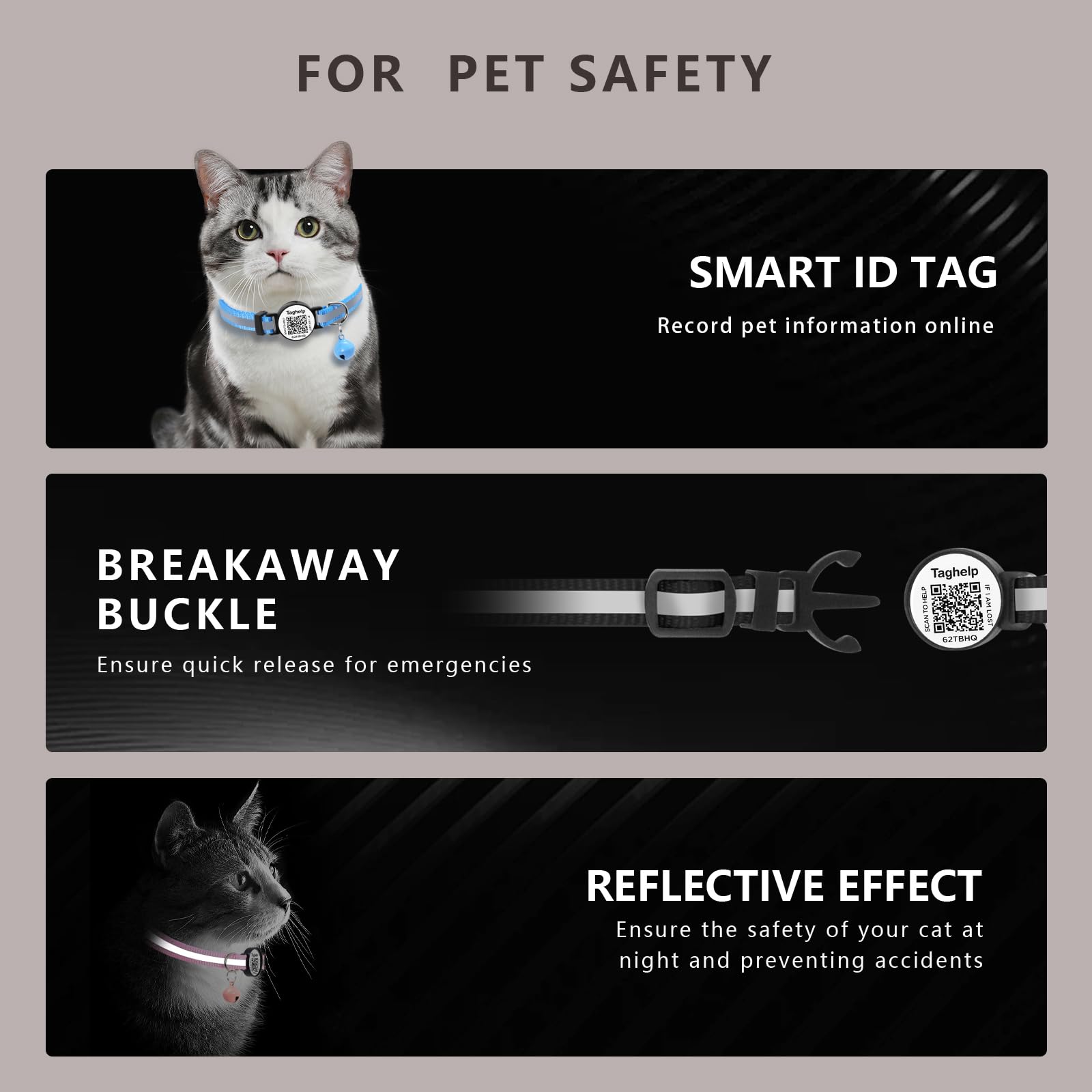 Perfil en línea Taghelp para emergencias del felino.
