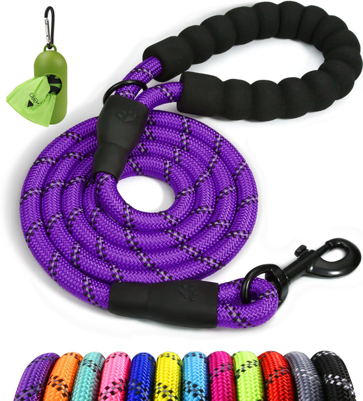 Taglory cuerda de correa para perro 4 ft, ideal para paseos diarios seguros.