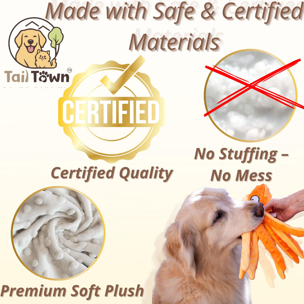 Juguete interactivo de Tail Town con sonido para perros.