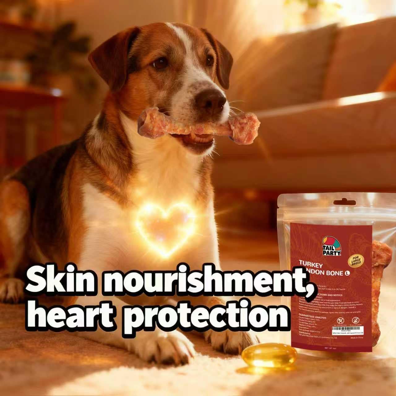 TailParty taurina ayuda a un posible apoyo cardiovascular en perros
