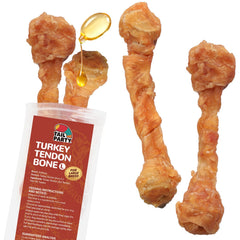 TailParty tendones de pavo dentales duraderos para masticadores grandes