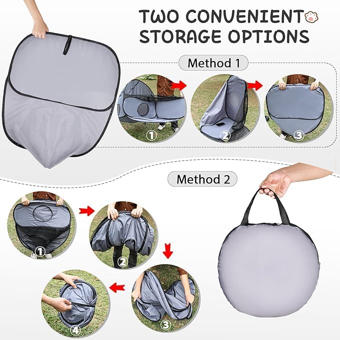 TailTastic portatil bolsa transporte jaula gatos facil de transportar y guardar
