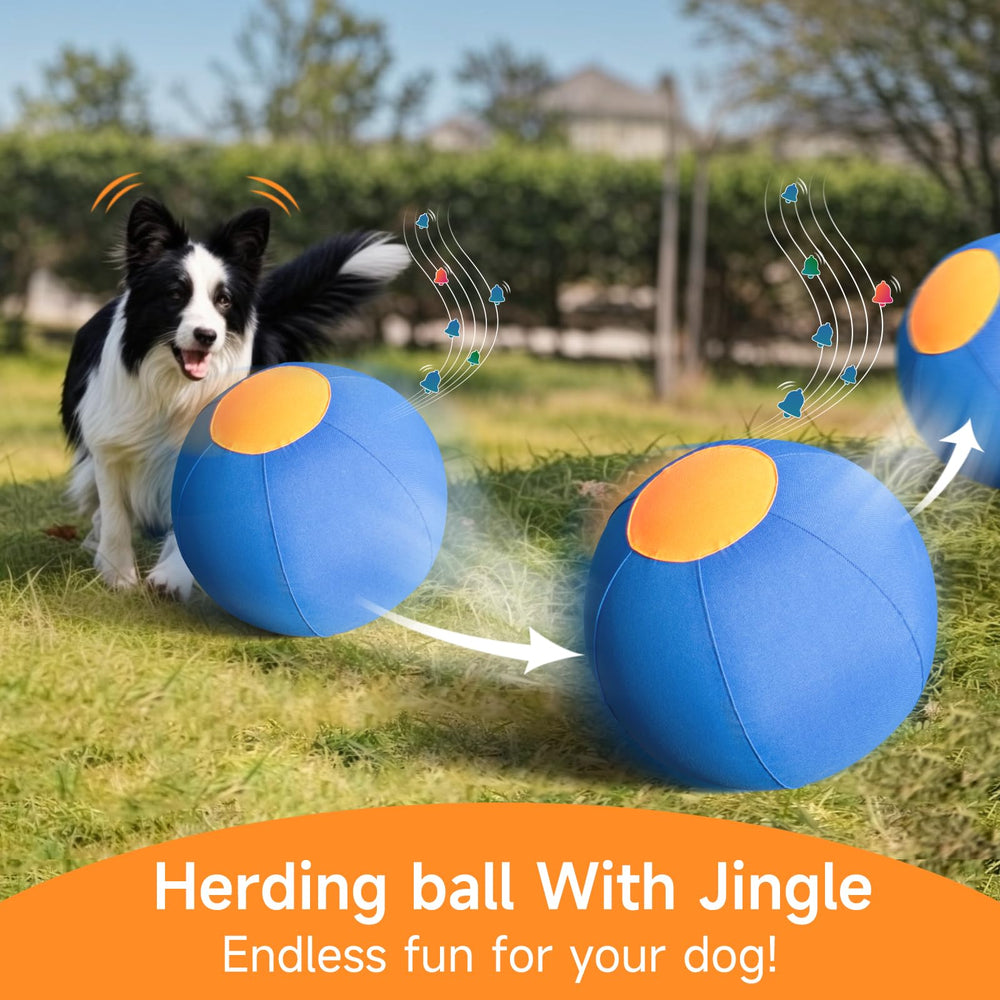 TailWaggers Jingle Herding Ball con campana integrada para estimulación auditiva