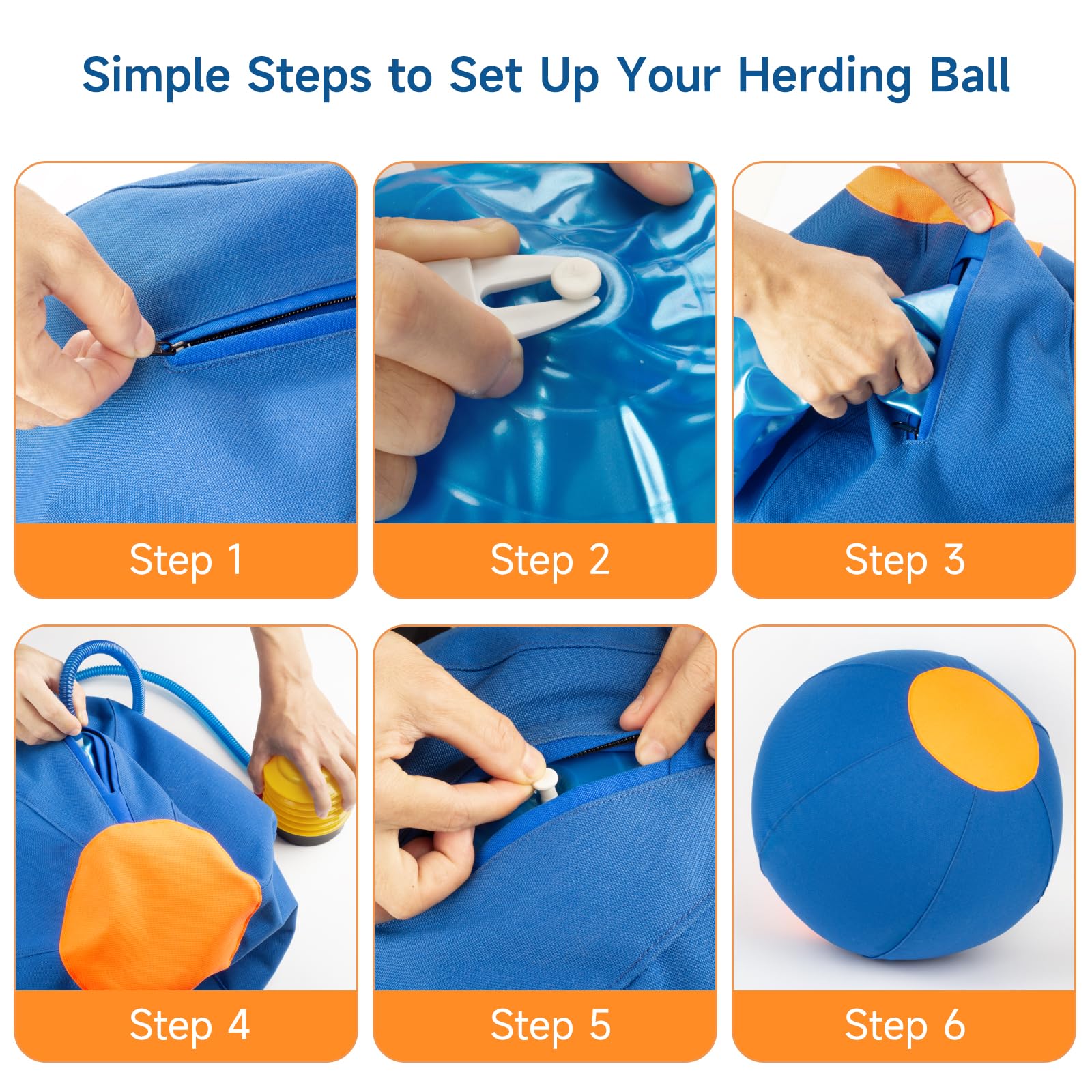 TailWaggers Jingle Herding Ball para uso diario con perros activos