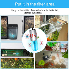 TAISHAN 3W mini acuario: uso sencillo con botón