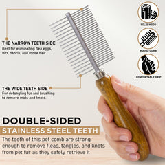 Takavu dientes delgados suavizan el pelo y retiran residuos.