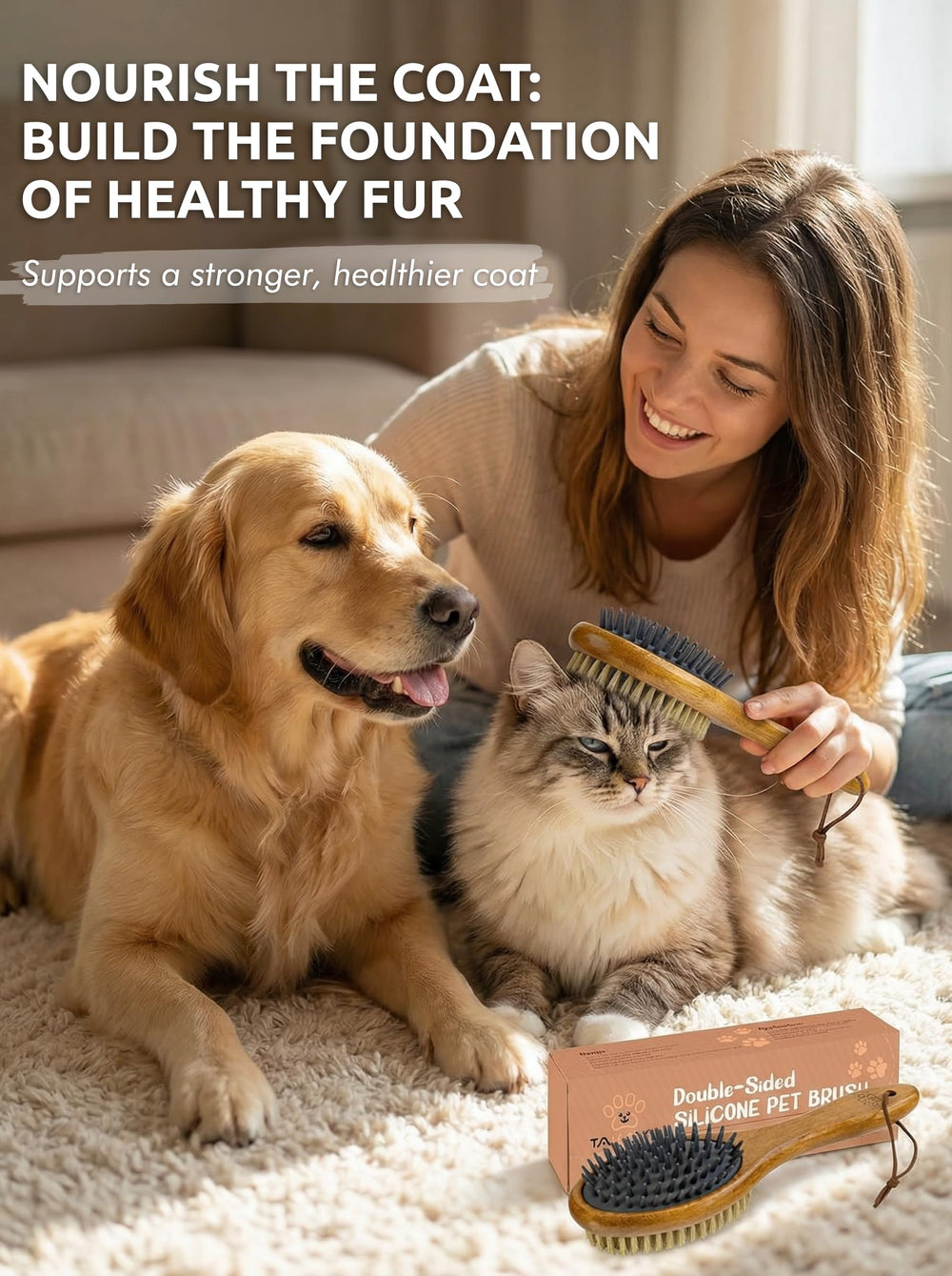 Uso diario con TAKAVU para perros y gatos.