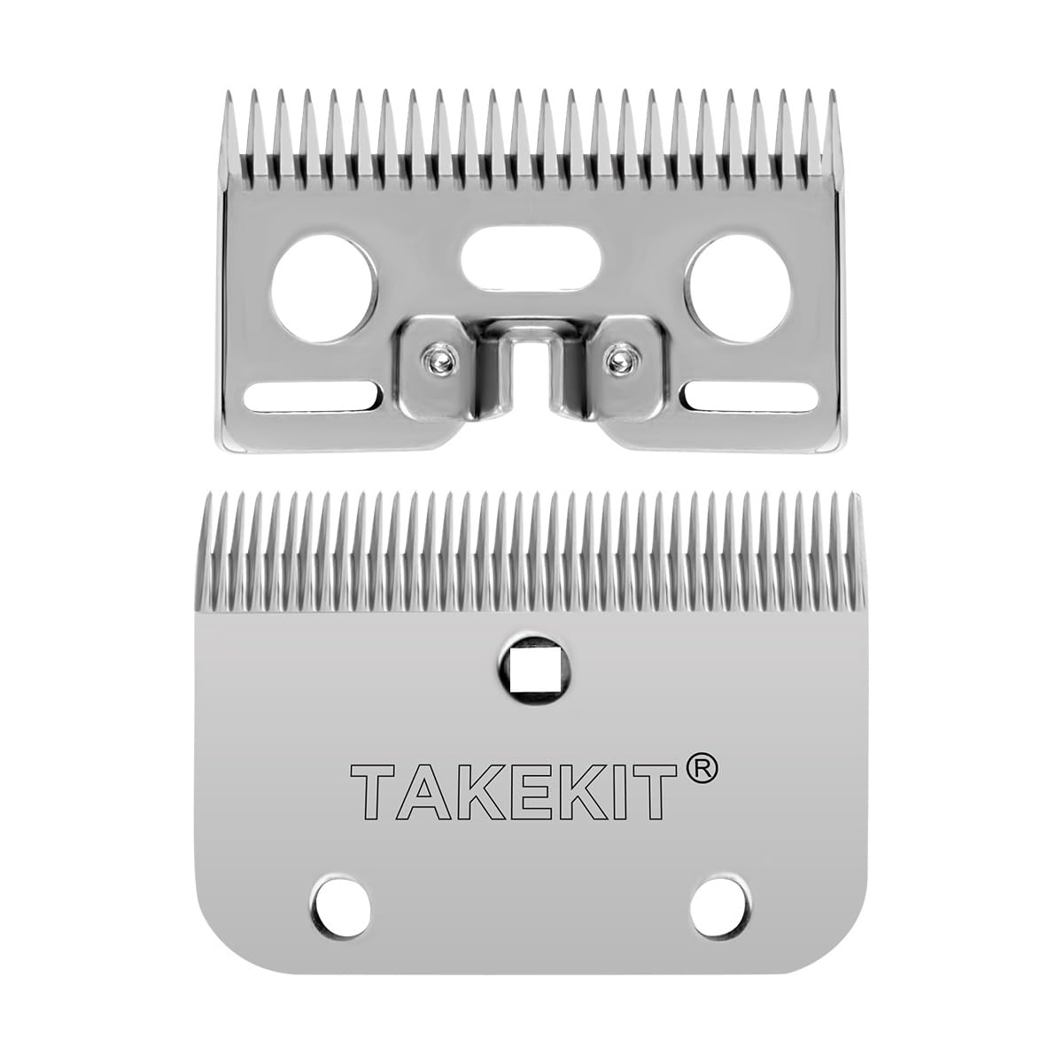 TAKEKIT cuchilla superior de 35 dientes para caballo, precisión y durabilidad en aseo profesional.