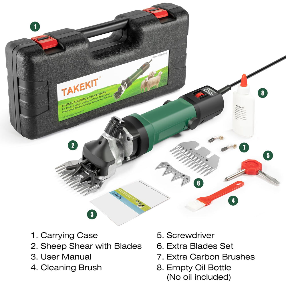 TAKEKIT hojas extra incluidas para mantenimiento continuo