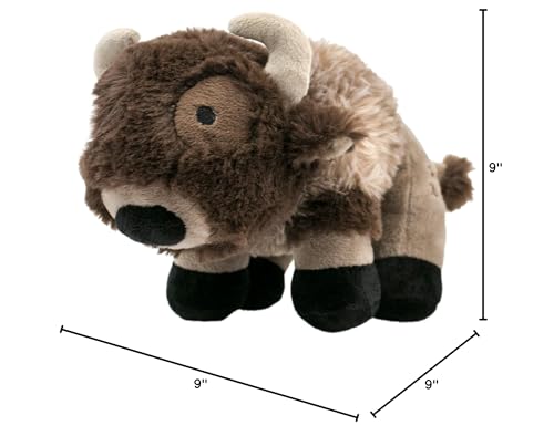 Tall Tails Buffalo con sonajero para perros, diseño cómodo para acurrucarse