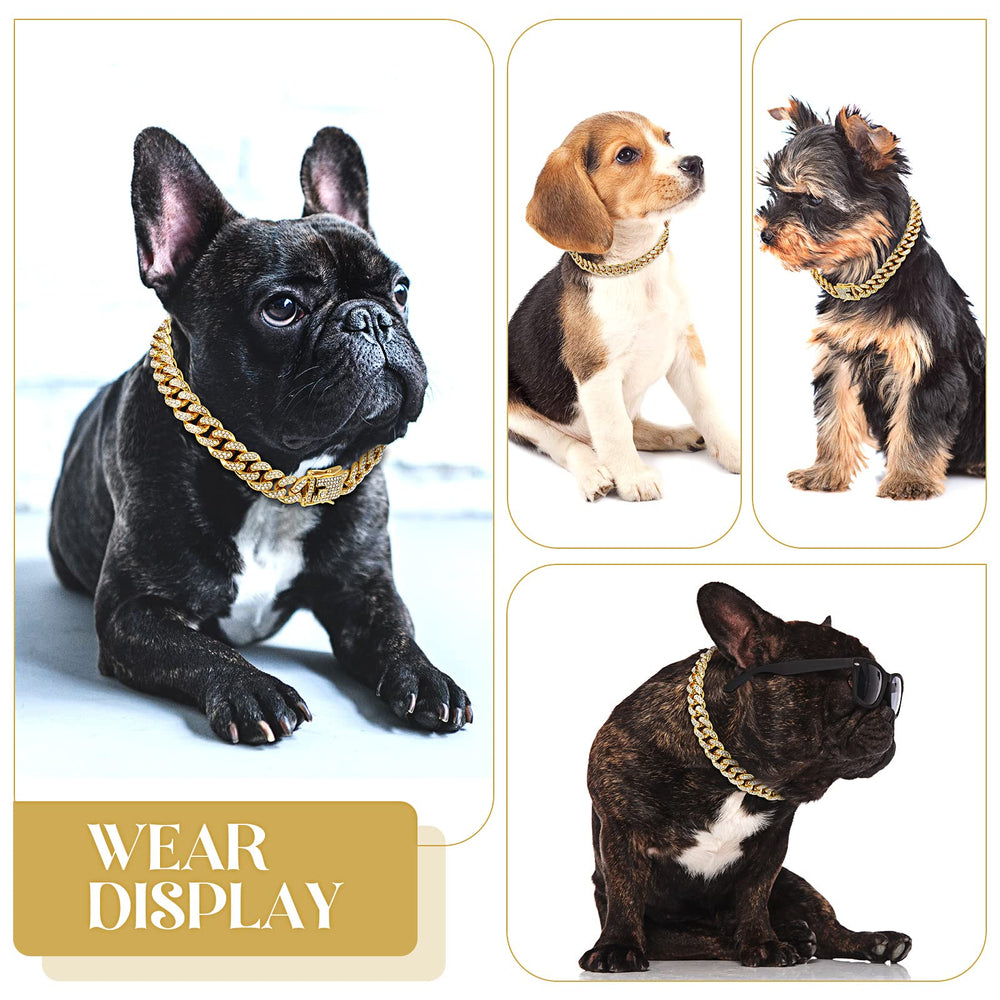 Tallew Accesorio dorado para perro, ideal para paseos con estilo