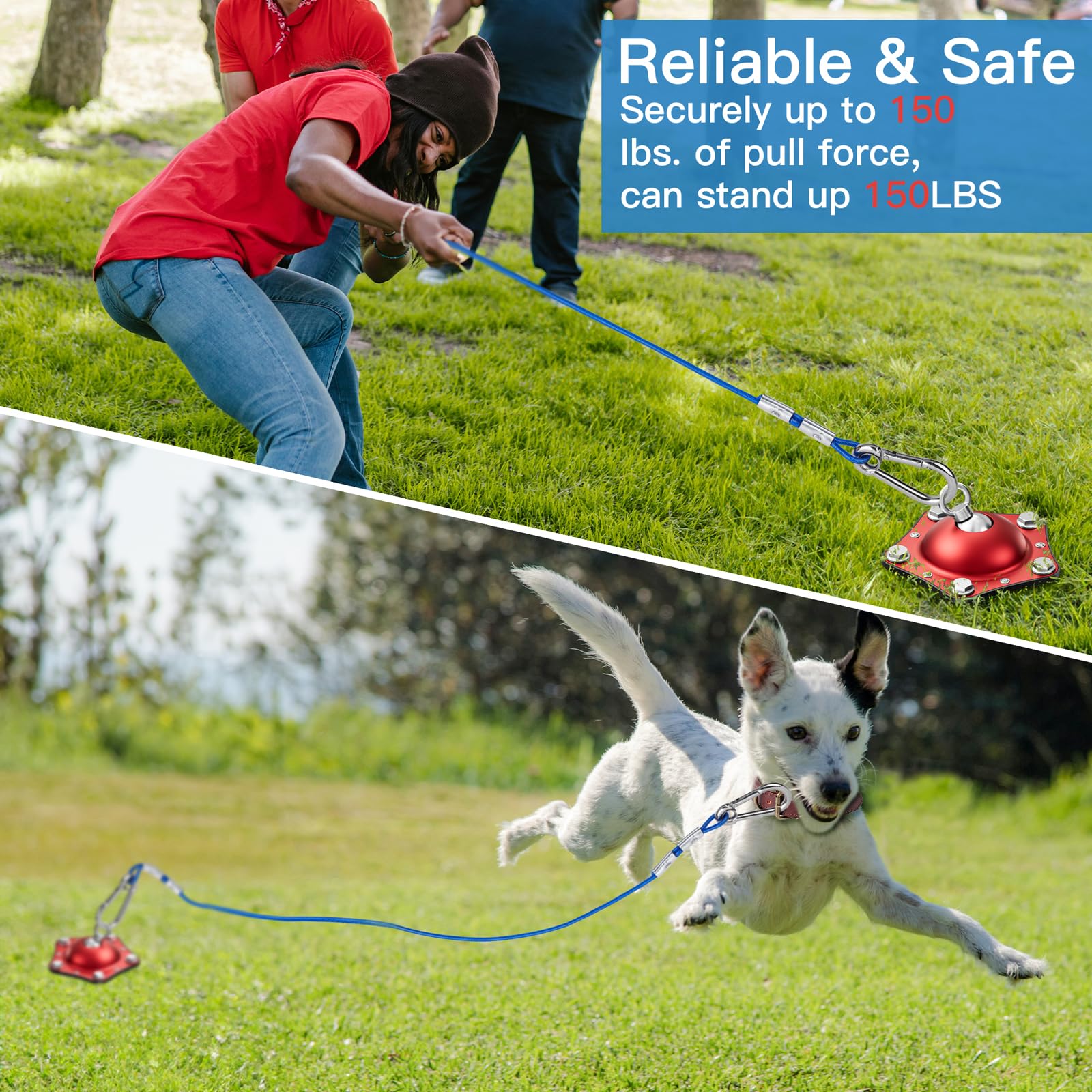 TAMABABY sistema resistente para perros grandes hasta 150 libras.