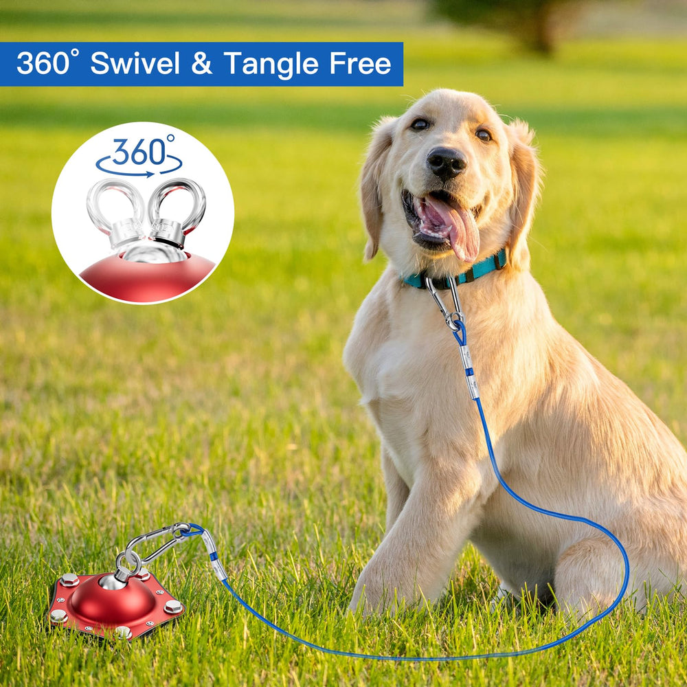 Uso ideal para campamentos y patios con perros de hasta 150 libras
