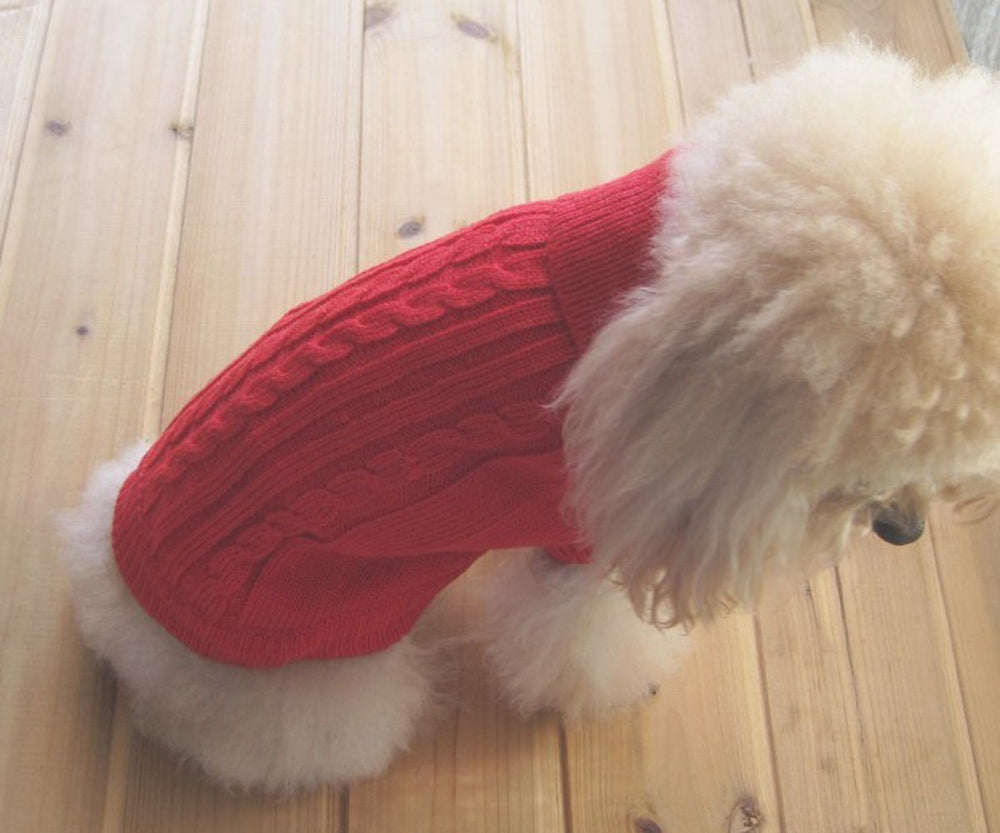 Tangpan suéter para perros, estampado paja-cuerda, look distintivo para paseos.