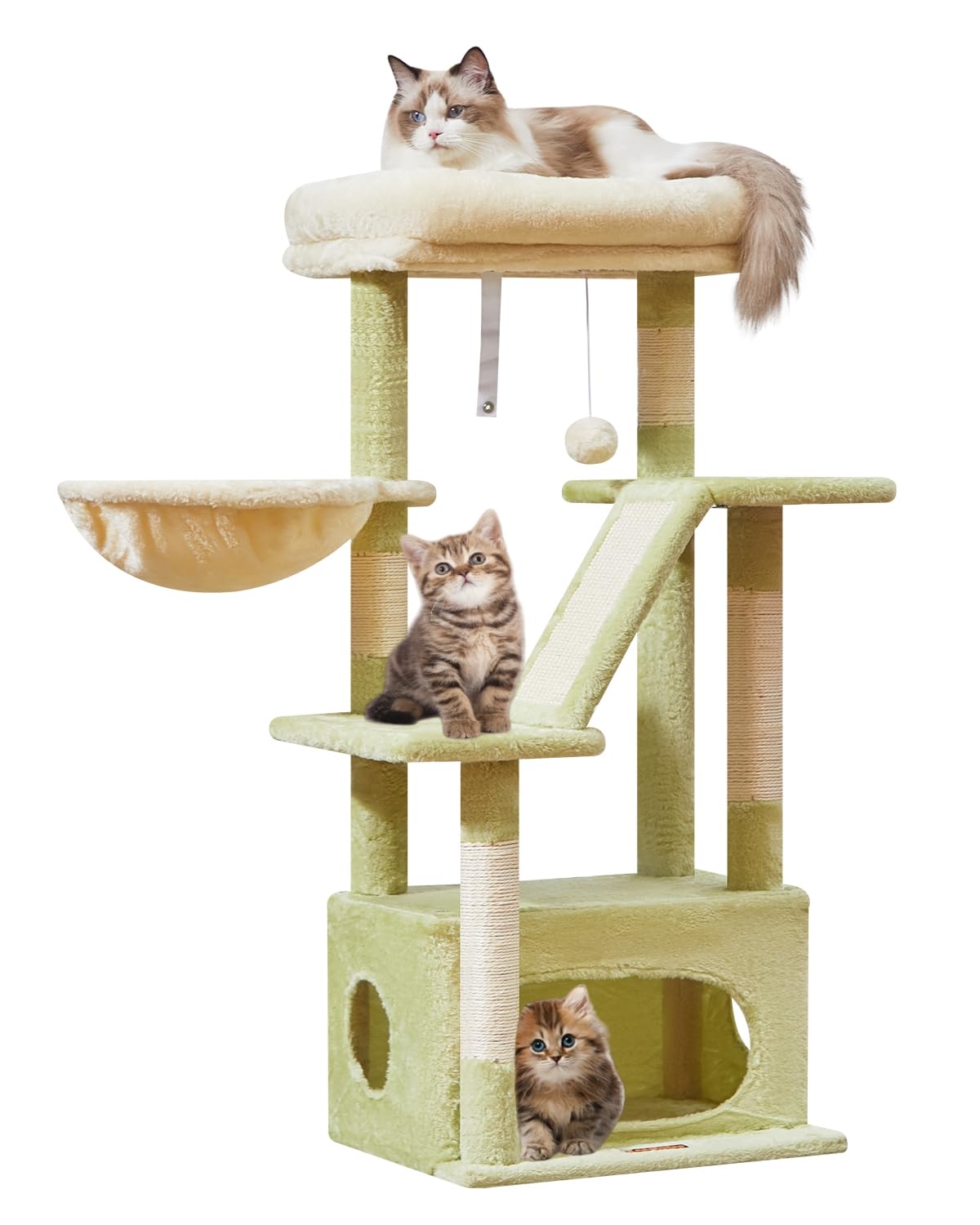 Taoqimiao arbol-gato 38.5 pulgadas, torre ideal para juego y descanso interior.