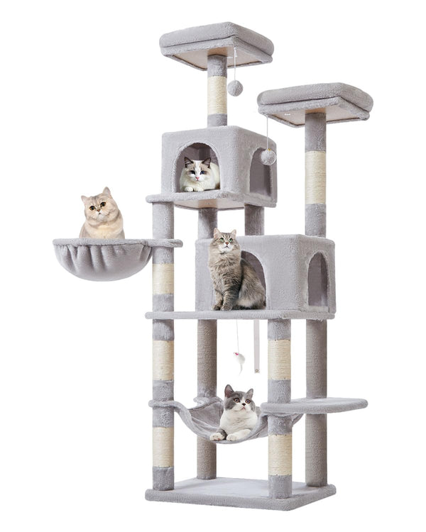 Taoqimiao árbol-gato 66-pulgadas ofrece vistas elevadas.