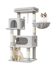 Taoqimiao árbol para gatos de 49 pulgadas, estructura estable para uso diario
