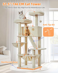 Taoqimiao arbol gatos cama hamaca, rincón cómodo para dormir y vigilar.