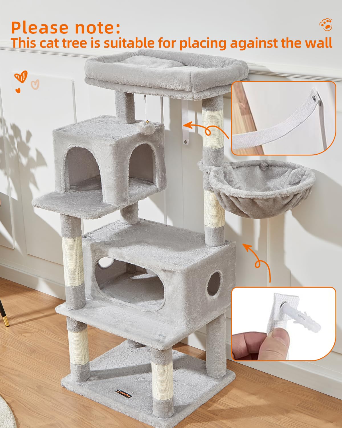 Taoqimiao acabado gris claro, diseño elegante para el hogar
