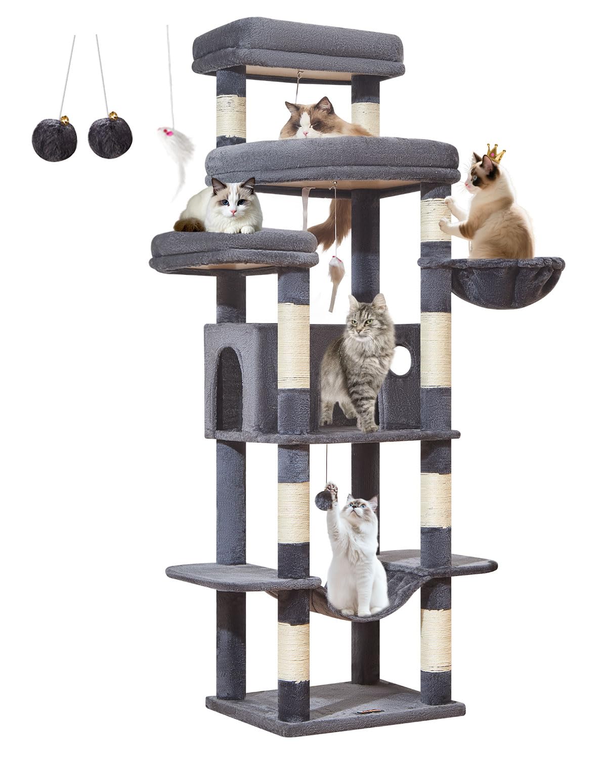 taoqimiao cesta acolchada, refugio tranquilo para dormir gatos