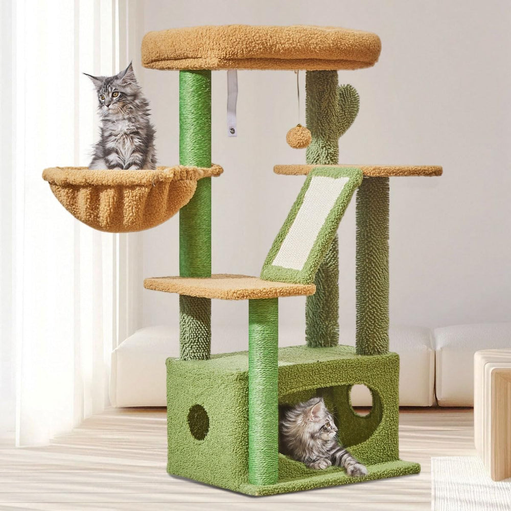 Taoqimiao condo-gato-lujo: refugio comodo para siestas y exploracion tranquila.