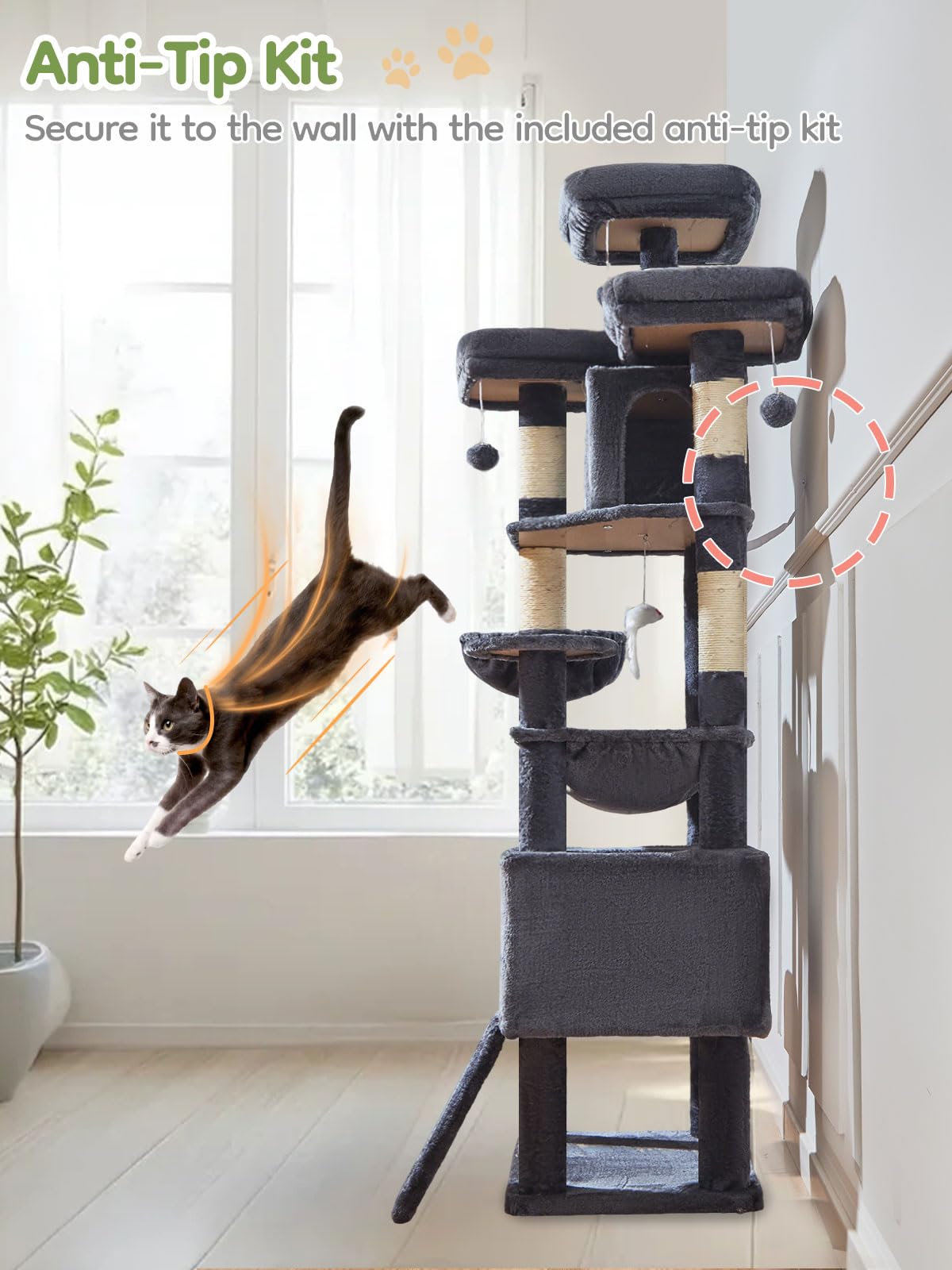 Taoqimiao condos-grandes-descanso privado para gatos.