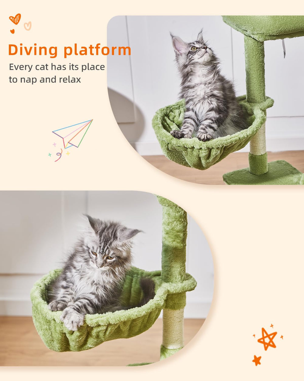 Taoqimiao confort-nube-gato: cama acolchada con bordes elevados.
