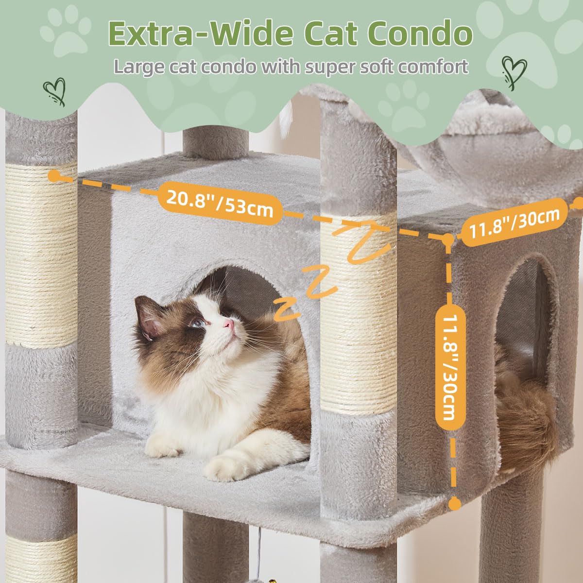Taoqimiao hamaca y cesta acogen al gato con confort.