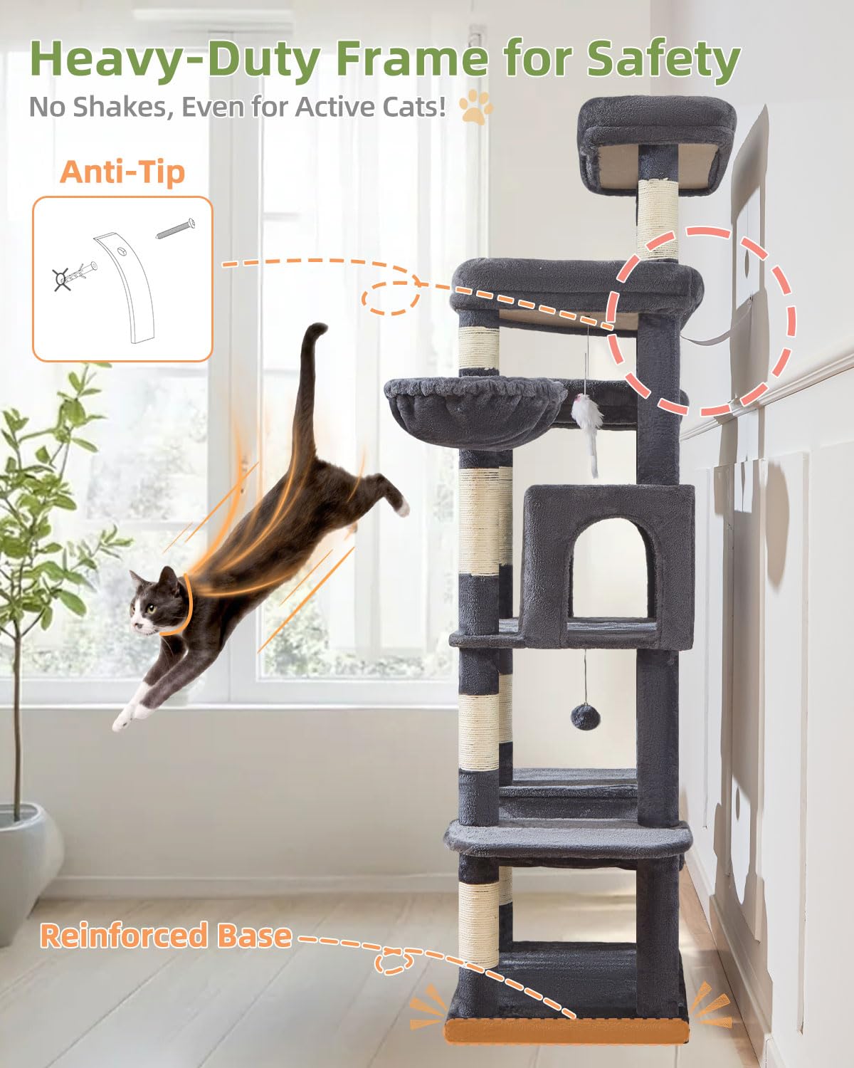 taoqimiao juguetes campanas, estimulan juego y curiosidad del gato