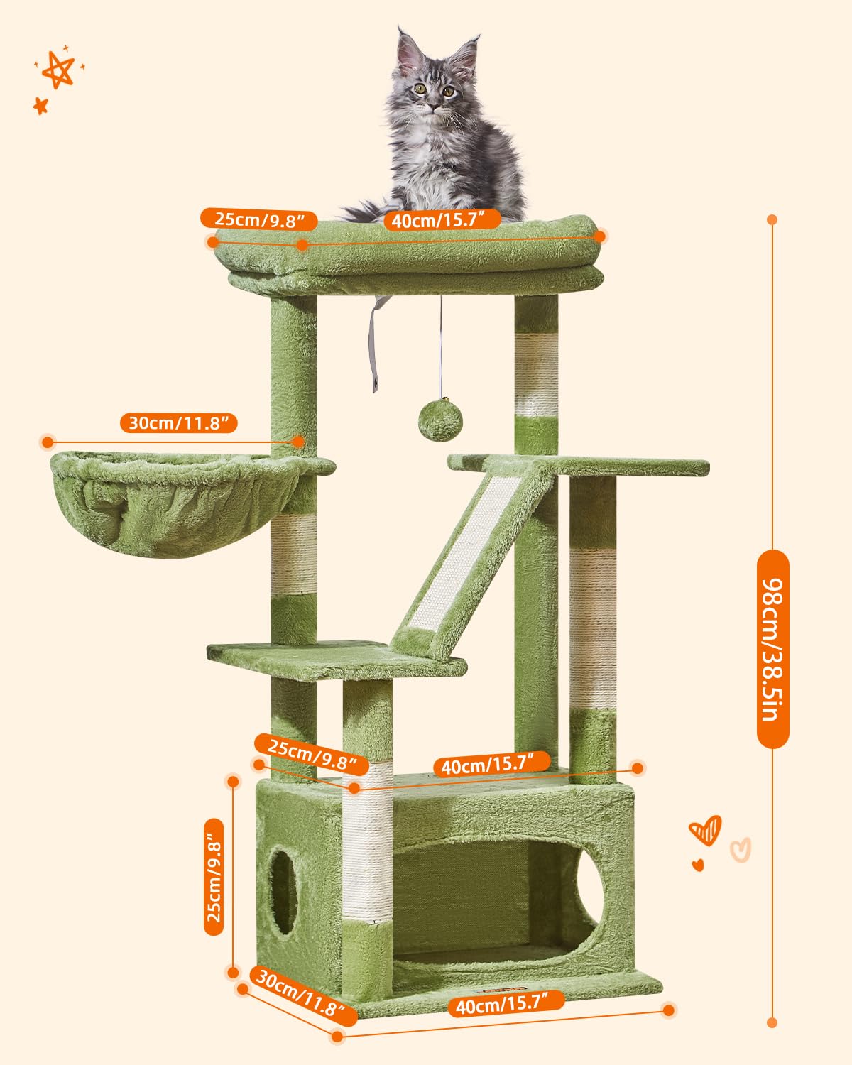 Taoqimiao materiales-calidad-duradera: estructura resistente y sisal duradero.