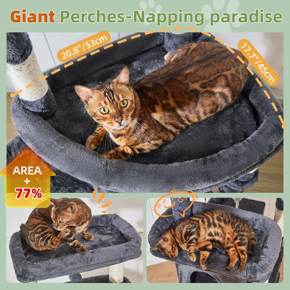 taoqimiao plataformas-gigante descanso cómodo para gatos XL