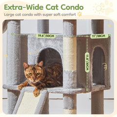 Taoqimiao torre-gato-72-pulgadas-hamaca-metal: hamaca estable para estirarse cómodamente.