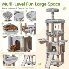 Taoqimiao torre-gato-72-pulgadas-plataforma-superior: gran mirador para observar desde las alturas.