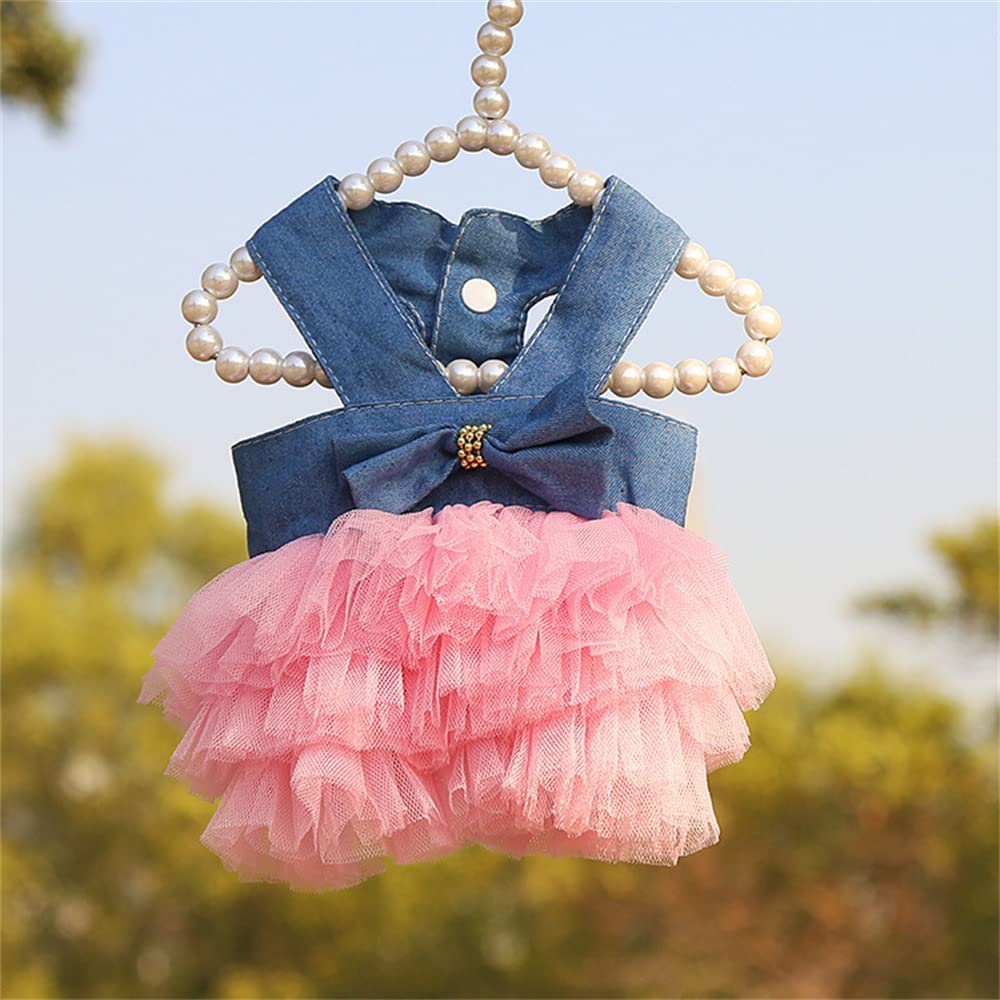 Tapbull conjunto perro malla denim, ajuste cómodo y duradero durante paseos.