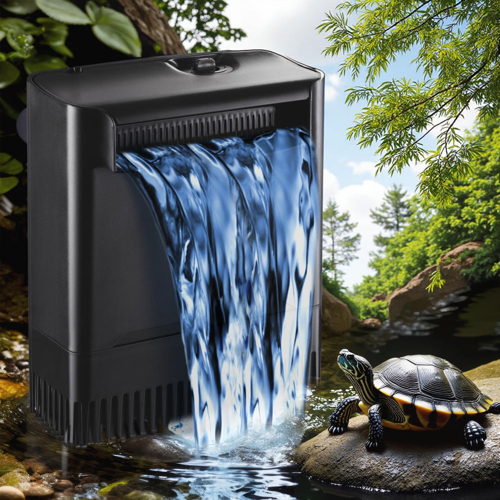 Tararium Filtro Tortuga 290GPH, ajuste de flujo flexible para diferentes necesidades.