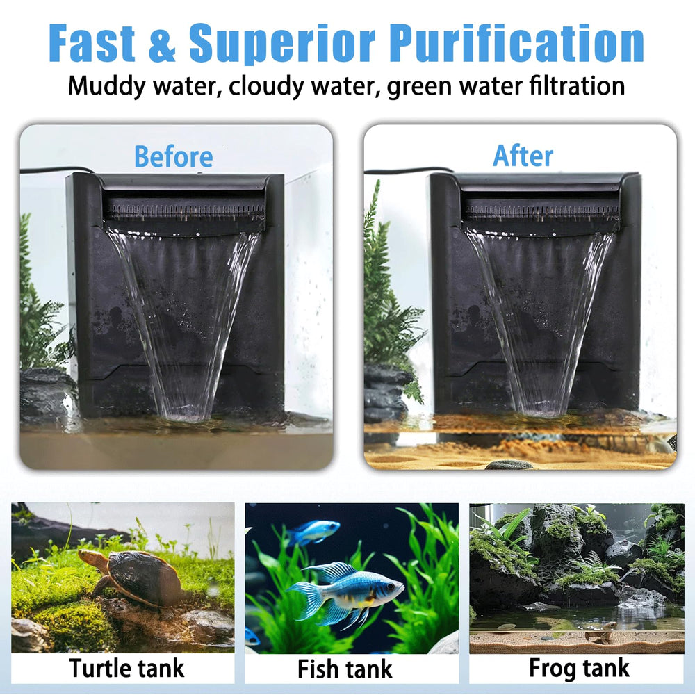 Tararium Filtro Tortuga Desodorización, reduce olores del acuario de tortugas.