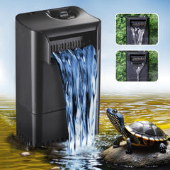 Tararium Filtro Tortuga: entrada y circulación para agua clara y estable.