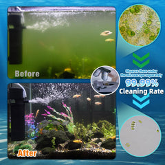 Tararium Filtro UV acuario burbujas-ajustables equilibran la oxigenación.