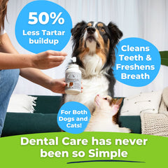 Tartar Shield DentaTabs, aliento-fresco para perros y gatos.