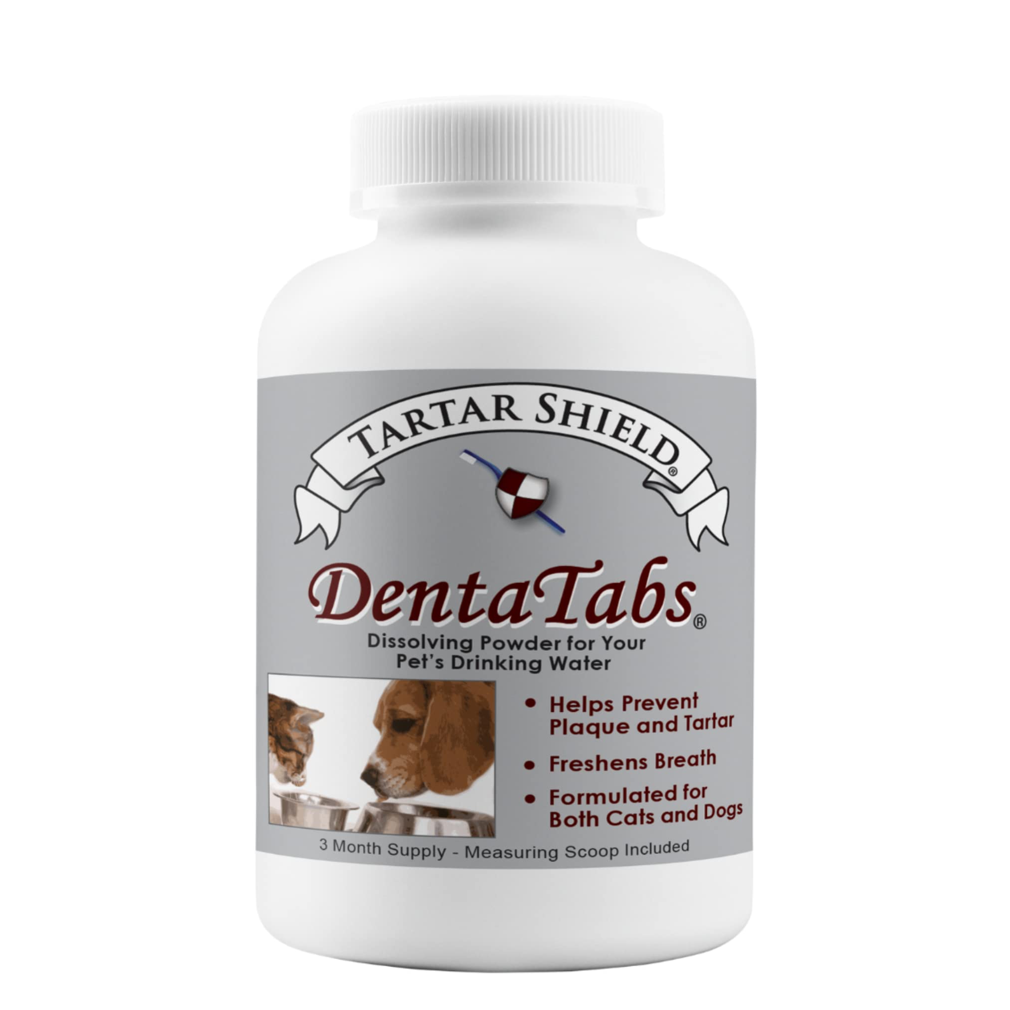Tartar Shield DentaTabs, botella-vertido: facilita una rutina diaria para dientes más limpios.