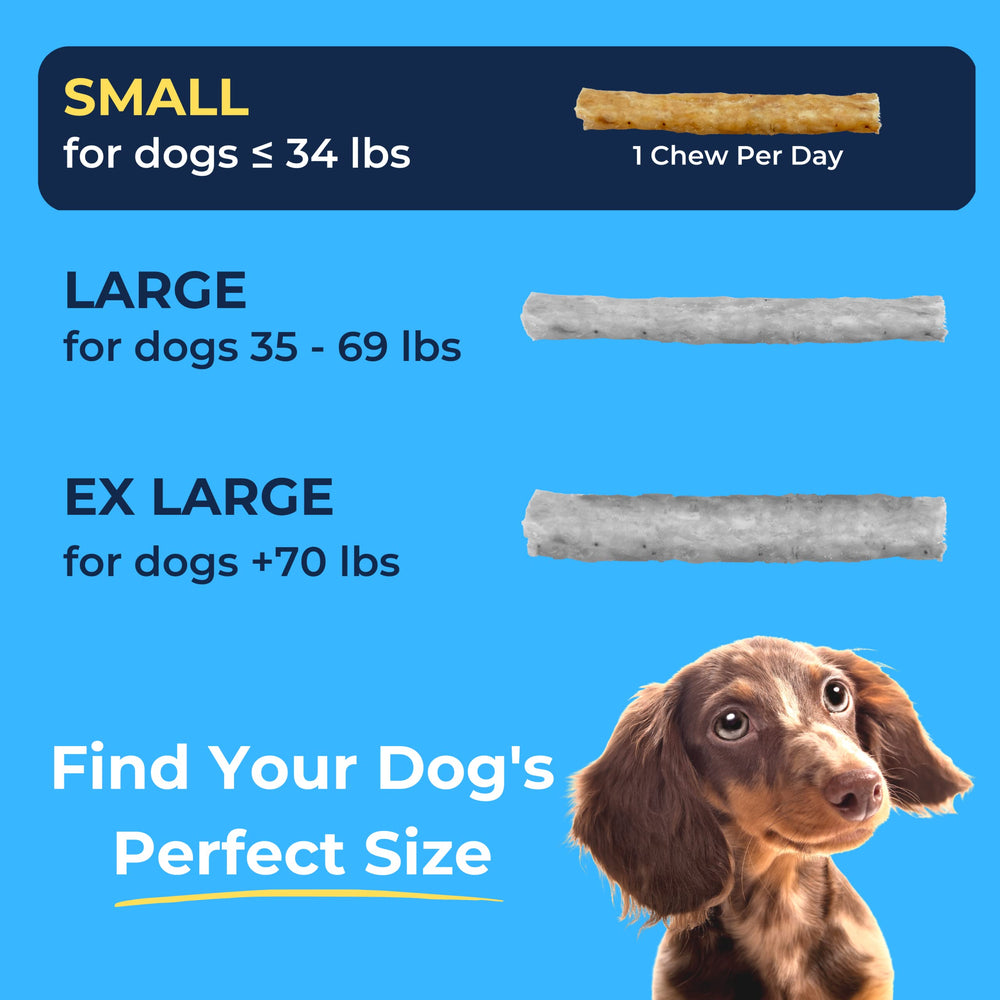 Tartar Shield tamaño ideal para perros pequeños, masticado seguro.