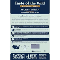 Taste of the Wild Ancient Stream salmón real como ingrediente principal para nutrición equilibrada